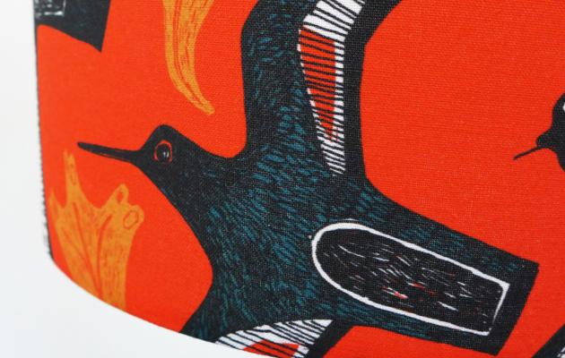 oystercatcher fabric design by lucy hadley