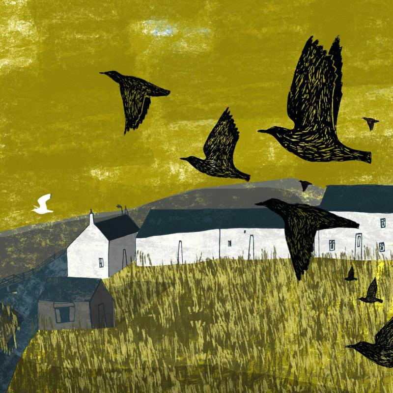 image of saviskaill bay print