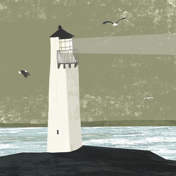 image of solway lighthouse print