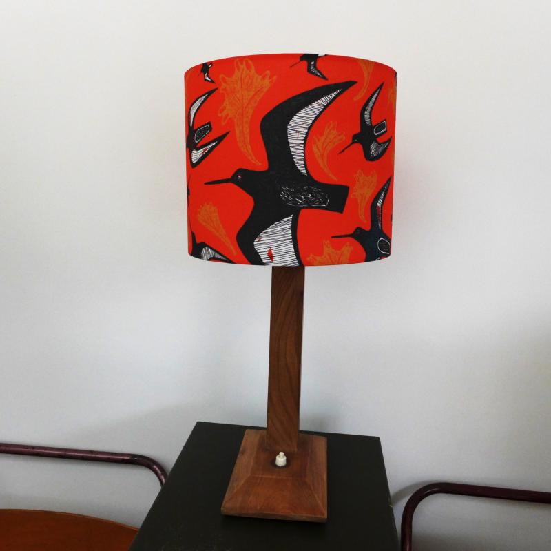 oystercatcher drum lampshade-25cm